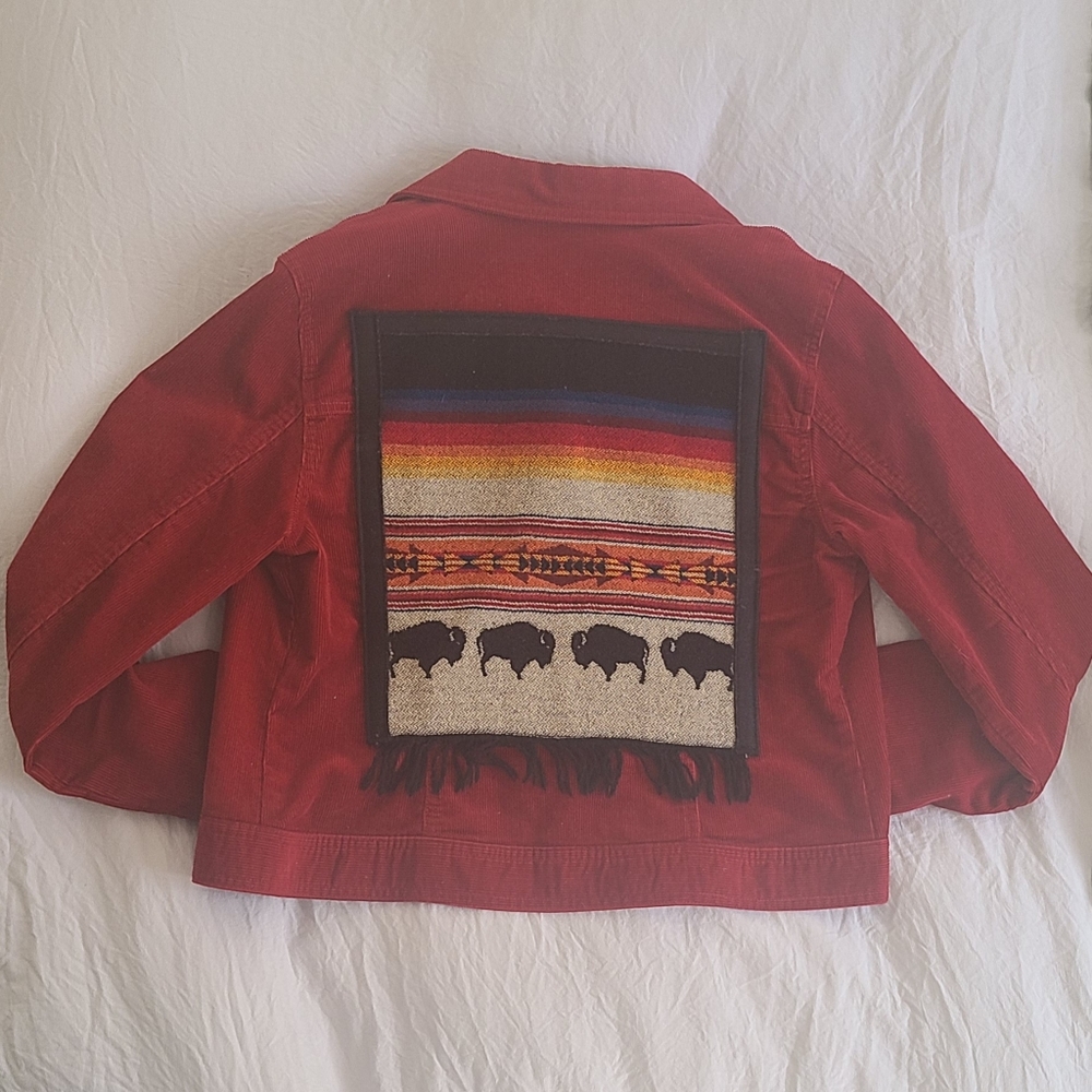 Red LOFT Corduroy Jacket